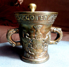 Ancien MORTIER et PILON bronze