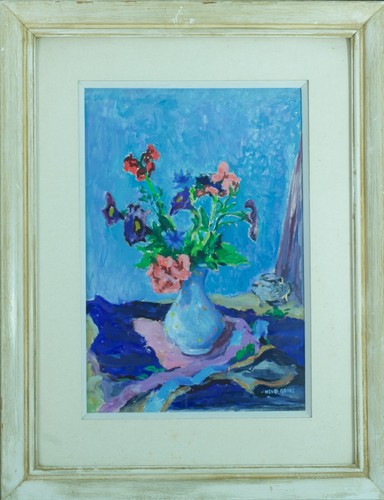Tableau ancien bouquet de - bouquet,