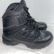 Magnum Response II 6" Lace Up Tactical Leather Boots Black Sz 10 Mens EU 43