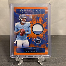 2025 Panini Origins - Cam Ward #RPH-CWD Rookie Patches 62/75 (RC) - Titans
