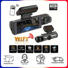 Caméra Dashcam 1080p Voiture Auto Moto Vision Nocturne Boucle d'enregistrement