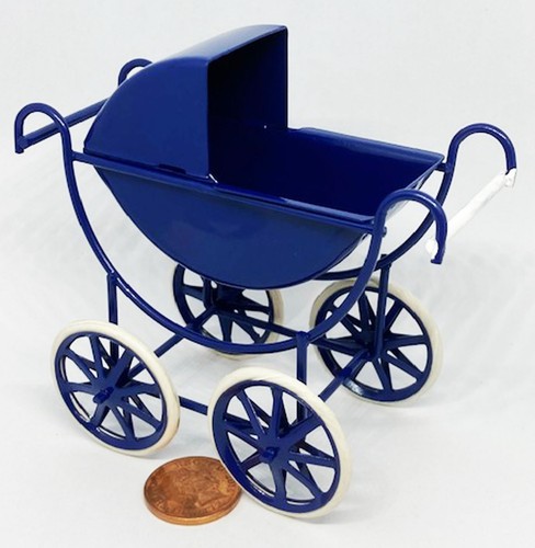 Poussette victorienne bleue - victorienne, en