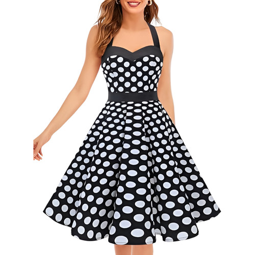 Robe cocktail midi rétro - midi,