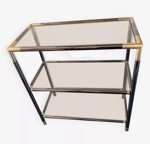 Meuble console verre - console, laiton