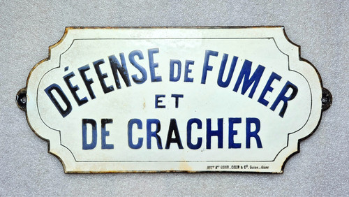 Plaque émaillée utilité - plaque,