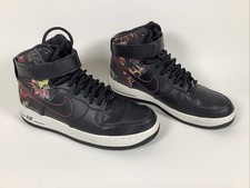 Nike Air Force 1 High Black Floral Men Sneaker Shoes CI2304-001 US Size 8
