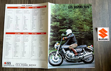 FLYER moto SUZUKI A 50 B 120 GT 125.250.380.550.750 RE 5 fiche technique 1975 TB