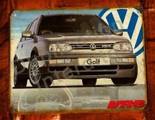 plaque métal vintage VW Golf 3 VR6
