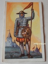 CHROMO Image Chocolat L'AIGLON : les Costumes Militaires FANTASSIN du XIVème 