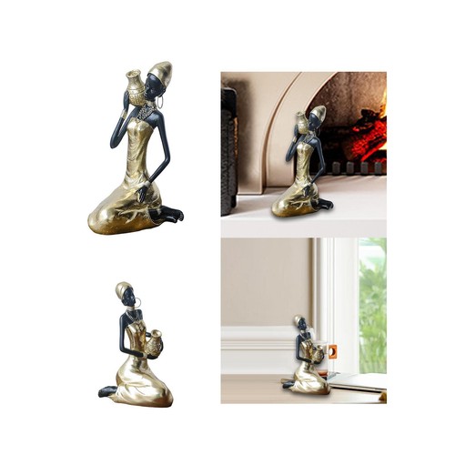 Statue dame tribale - statue, de