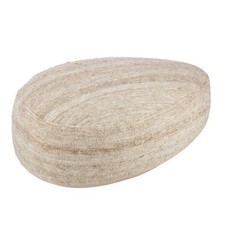 Pouf Design Pierre "Bali" 90cm Beige