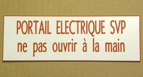 Plaque gravée portail - gravée,