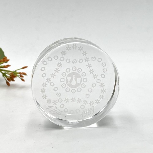 Presse papier rond cristal - presse,