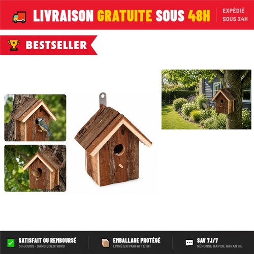Nichoir oiseaux extérieur - nichoir,