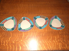 Set of 4 Rosenthal Flash Studio 6-1/2" Bread / Dessert Plates, by Dorothy Hafner