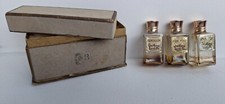 CHRISTIANE BARLETTE old box containing 3 bottles 5 cm ht empty,