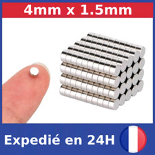 Lot Aimant Neodyme 4x1.5 mm