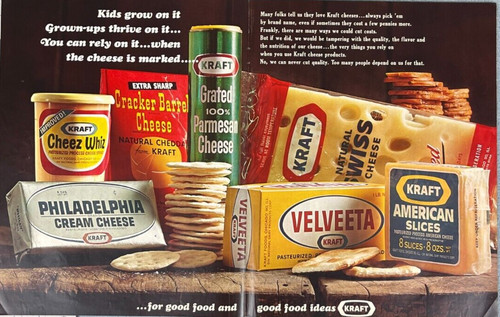 1965 kraft cheese vintage - 1965,