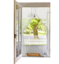 Kit Rideau Moustiquaire pour Porte – 2 Toiles – 75 × 220 cm