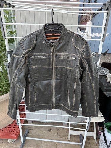 Blouson cuir moto taille xl - blouson,