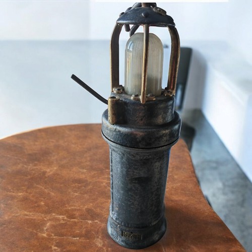 Ancienne lampe mineur mine - lampe,