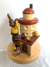 Zeidler Art de Bois Fumoir Poêle en Faïence Avec Lapin Env. 24cm K25