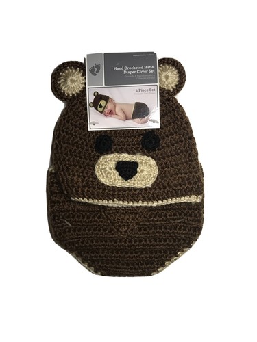 Hand crocheted hat and - crocheted,
