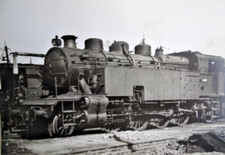 photo card train locomotive steam to identify / postcard stamp R.Perret-ref 016