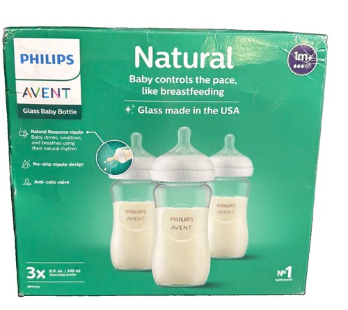 Philips avent 3pk glass - 3pk,