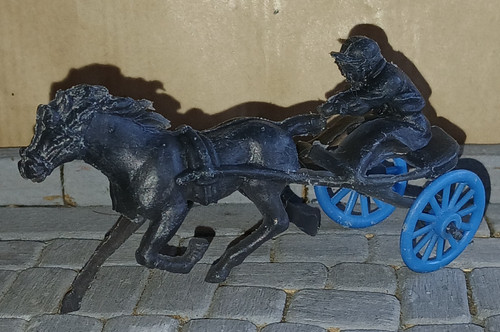 Ancien jouet sulky - ancien,