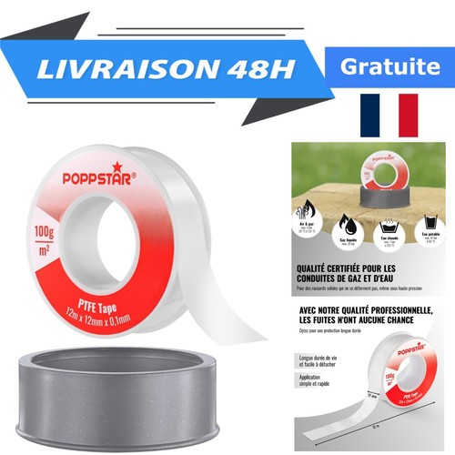 Ruban ptfe téflon 12m 12mm - ruban,