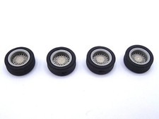 ALEZAN MODELS . ACCESSOIRES 1/43 . SET DE 4 ROUES JANTES BBS . ECROU CENTRAL .