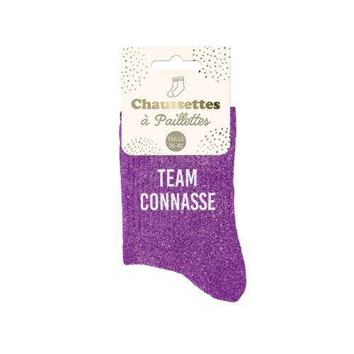 Chaussettes paillettes team - à,