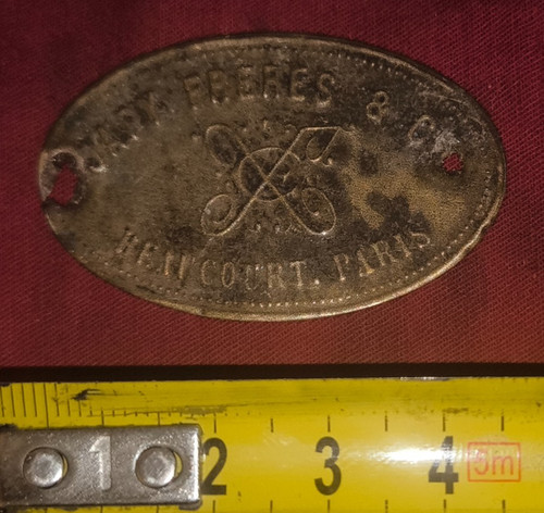 Plaque laiton constructeur - laiton,