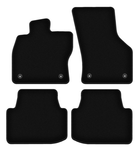 Tapis sol velours noir - de,