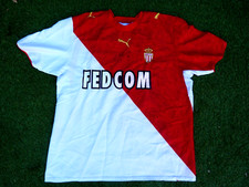 Maillot AS MONACO FC asm signed signé JEREMY MENEZ foot ultras