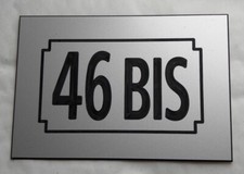 plaque pvc numero de rue ou de