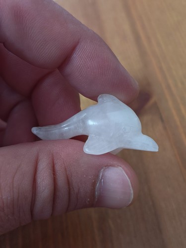 Statuette dauphin quartz - dauphin, en