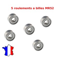 5 x MR52ZZ 2x5x2.5mm roulement