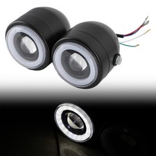 Double  PHARE Feux Headlight pour  Chopper Bobber Cafe Racer