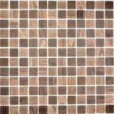 Mosaïque Verre Aspect Bois