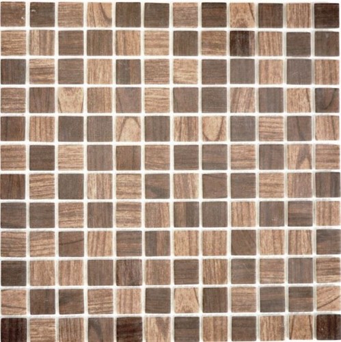 Mosaïque verre aspect bois - mosaïque,