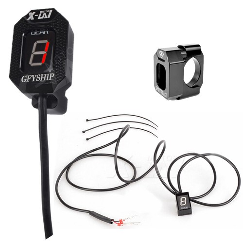 Red motorcycle gear indicator - red,