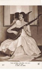 Painting - Eug. Huc - Le Luth - Salon de Paris - women's