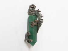 Ancien Pendentif Jade vert Dragon Chine XXe siècle