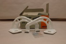 Tioga Frame Standers White Angled Beartrap Old Mid School Freestyle Flatland BMX