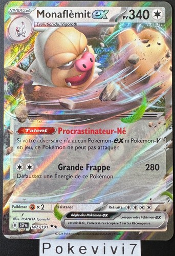 Carte pokemon monaflemit - carte,