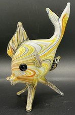 Multicolor Blown Glass Fish, Murano Style