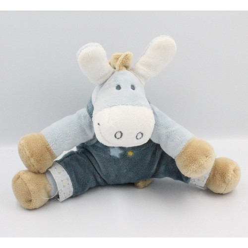 Doudou ane paco bleu - doudou, beige