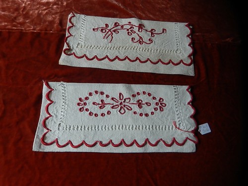 Paire anciens porte - anciens, serviette